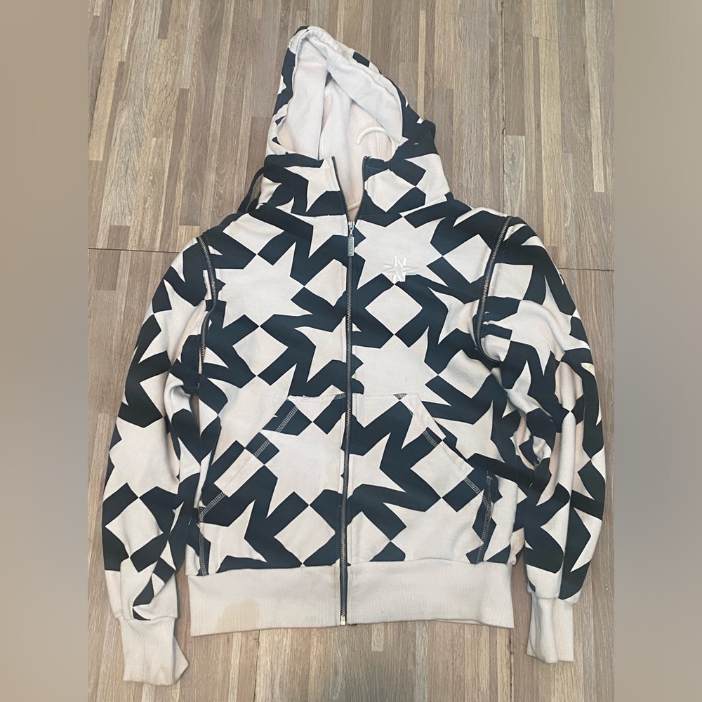 Fire zipped hoodie